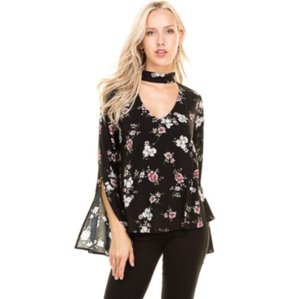 Above and Beyond Choker Neck Top